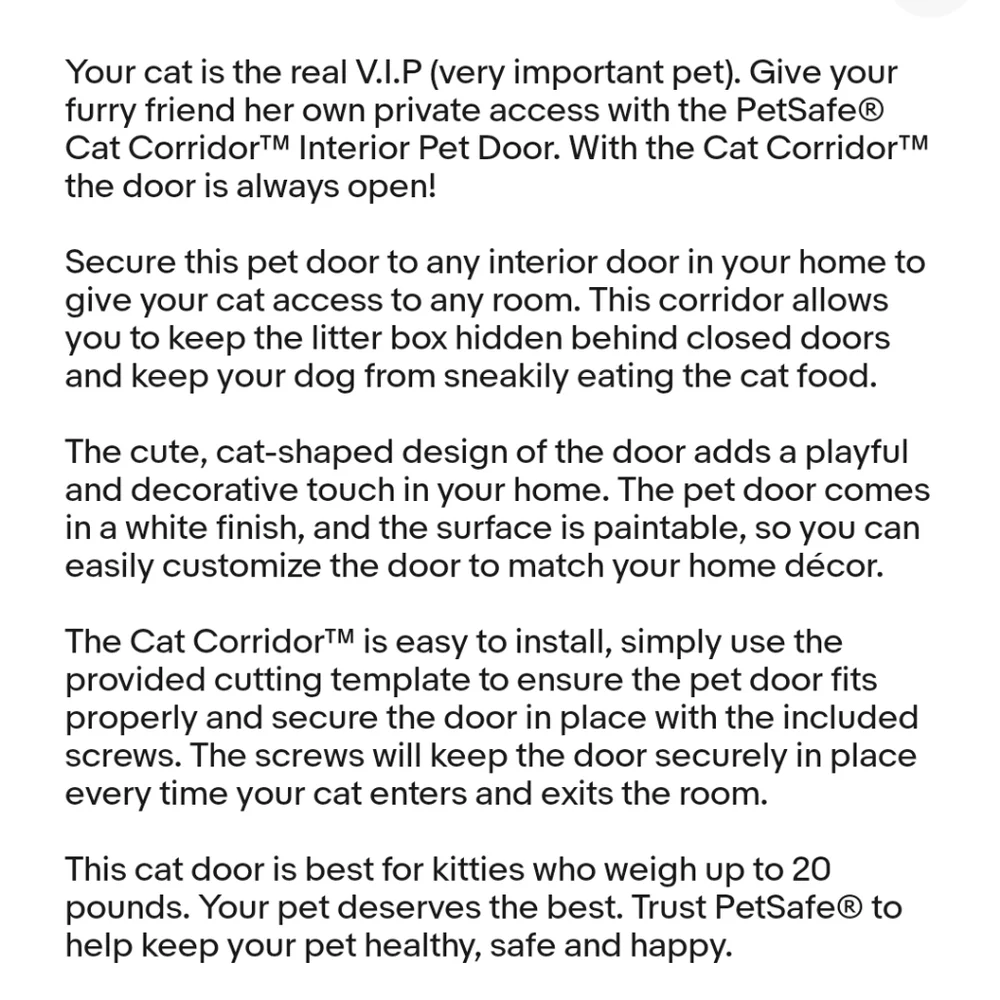 PetSafe cat corridor